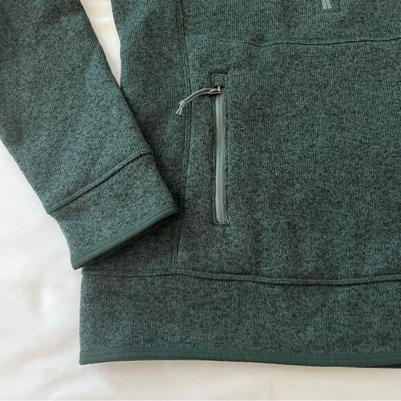 The north face 1/4 zip pullover sweater jacket green women’s size S - Picture 3 of 5